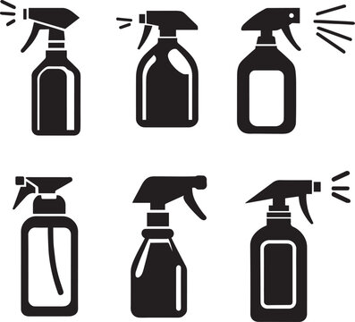 Cleaning Spray Bottle Stock Illustration - Download Image Now, spray bottle  