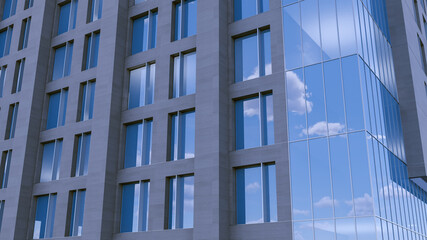 Fototapeta na wymiar 3D render of Skyscrapers. Business concept of success industry,