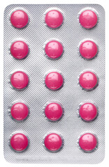 Pile of tablets in blister packs. Package. Pharmacy and medicine concept.