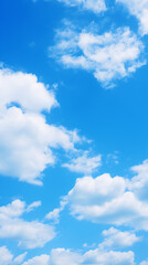 Fototapeta premium Blue sky with white clouds.