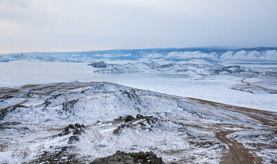 Lake Baikal in winter