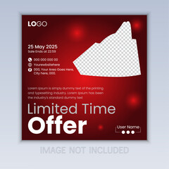 Modern and clean social media post design