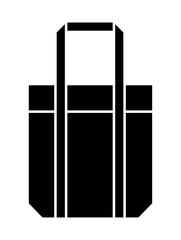 トートバッグのシルエット