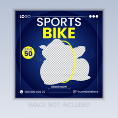 Sports Bike Social Media Post Design