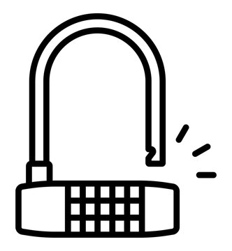 recommend clip art: 開くダイヤル錠のアイコン