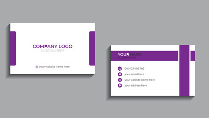 Modern business card design . double sided business card design template.