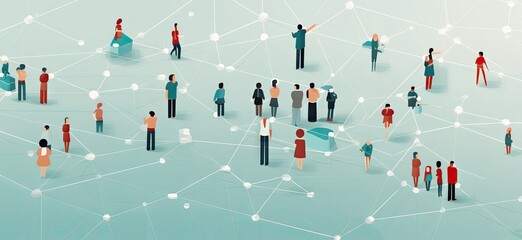 a pattern of people who connect together in groups Generative Ai