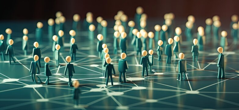 social business concept network of people Generative AI