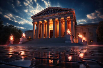 united states supreme court building,ai generative
