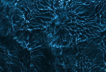 Reflections of blue water or cosmetic moisturizer toner or lotion light with scattered sun texture