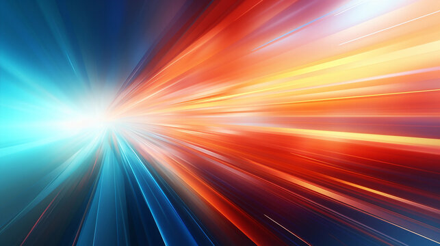 Abstract background with speedy motion blur creating flashy pattern of straight lines
