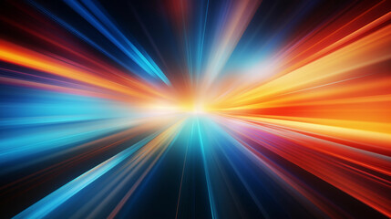 Abstract background with speedy motion blur creating flashy pattern of straight lines