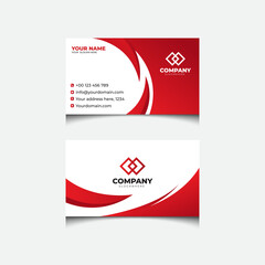 Modern Company formal red business card design, Business Card Design, Visiting Crad design template 