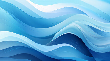 Obraz premium Blue wavy background