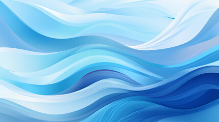 Fototapeta premium Blue wavy background