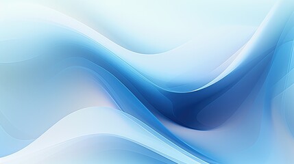 Obraz premium Soft Blue Light Silk Waves background. Abstract soft color design surface with wavy borders and curves. Generative AI.