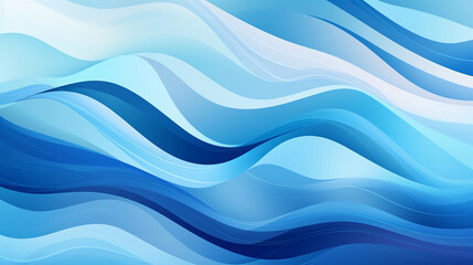 Fototapeta premium Blue wavy background