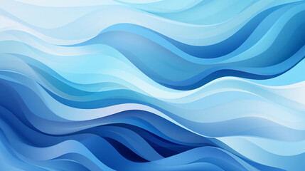 Fototapeta premium Blue wavy background