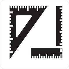 illustration of a set of icons of a ruller