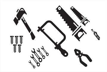 tools icon equipment set