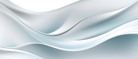 abstract silver background with waves - generative ai