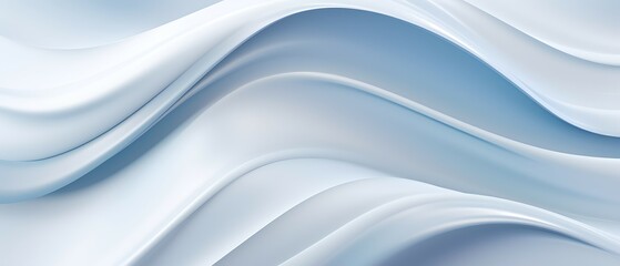 Obraz premium abstract white background with waves - generative ai