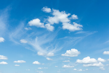 blue sky with clouds - 619596339