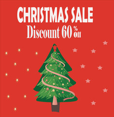 Fototapeta na wymiar Christmast sale promotion banner