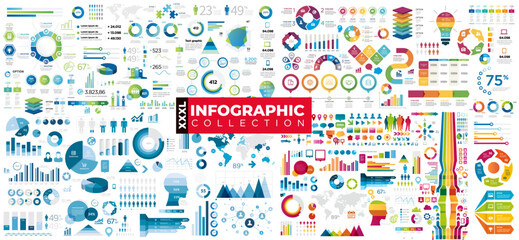 Set of Infographic Elements - 619598134