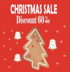 Christmast sale promotion banner
