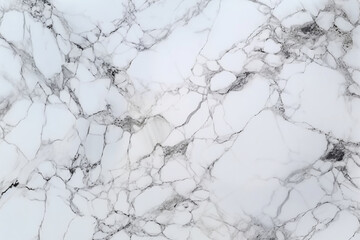 Elegant white marble background with intricate natural patterns. Generative AI