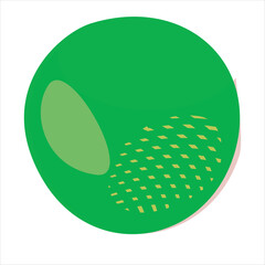 green easter egg with eggs