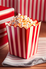 Fototapeta na wymiar Image of a popcorn box