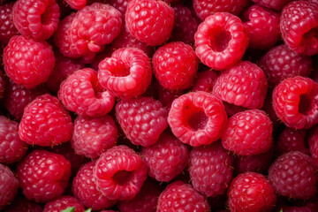 background of raspberries,ai generated
