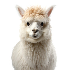 Obraz premium Alpaca on transparent background