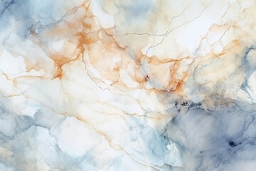 High-resolution marble stone wall design meets abstract watercolor wash background. Generative AI