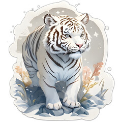 cute white tiger