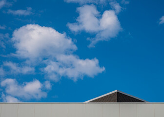 Abstract View of Modern Building and Sky