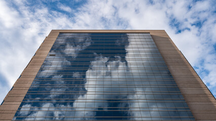Abstract View of Modern Building and Sky