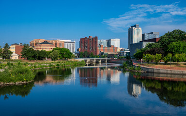 Fototapeta na wymiar View of Downtown Rochester, Minnesota