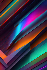 Obraz premium Image of colorful abstract shapes