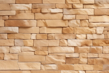 Seamless sandstone pattern adorns the textured stone wall brick background. Generative AI