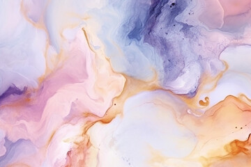 Abstract background with a watercolor wash and high-resolution marble pattern texture. Generative AI
