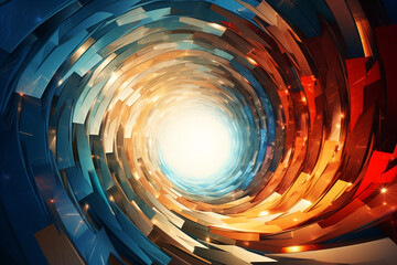 Beautiful swirl trail effect frame. .Mystical portal. Bright sphere lens. Rotating lines. Glow ring. .Magic ball. Led spiral. Glint lines. Focus place. Illusory flash. High quality photo