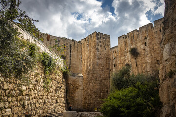 jerusalem, old city, rampart's walk, rampart, israel, middle east, religion