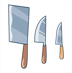 set of knives