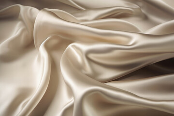 Obraz premium A detailed shot of a white textile fabric, perfect for DIY projects, upholstery, or even as a blank canvas for your creative designs. AI Generative.