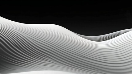 Wavy lines in a black and white composition