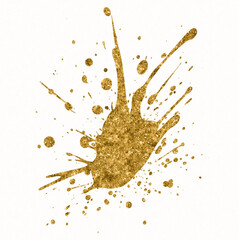 Gold Paint Splash