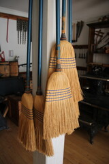 broom on the floor, Fort Edmonton Park, Edmonton, Alberta